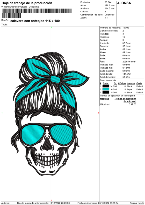 Calavera con anteojos - Imagen 2