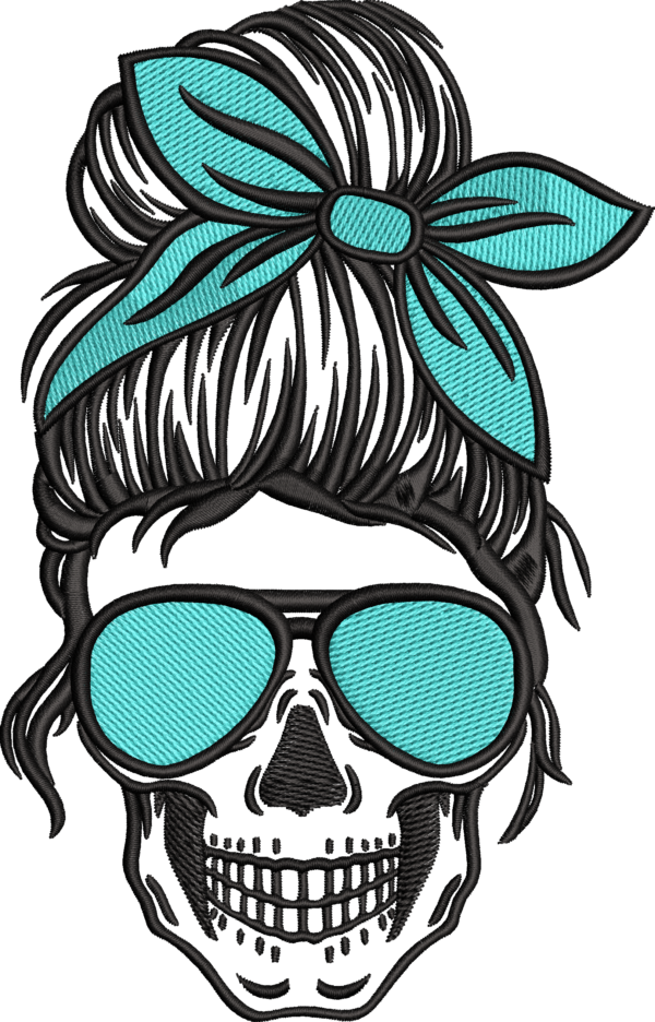 Calavera con anteojos