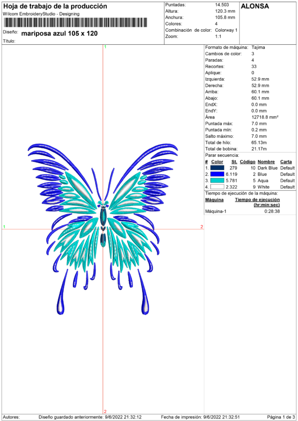 Mariposa azul - Imagen 2