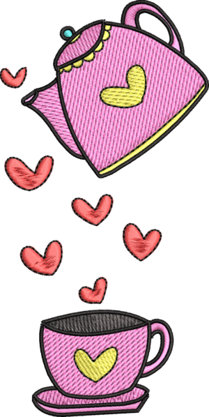 Tetera Corazones