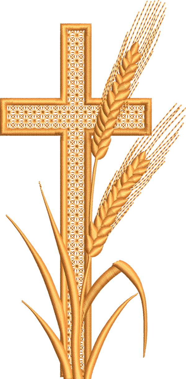 Cruz con espigas