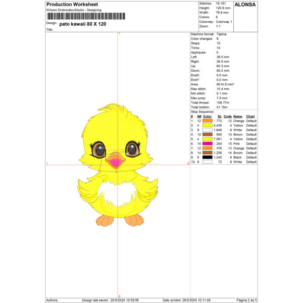 Pato kawaii - Imagen 6