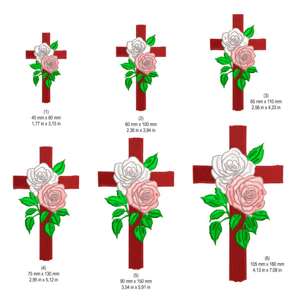 Cruz con rosas - Imagen 3