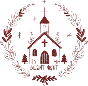 Iglesia Navideña Minimalista (versión en inglés)