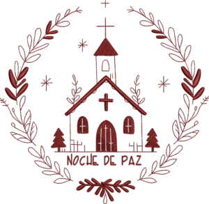 Iglesia Navideña Minimalista