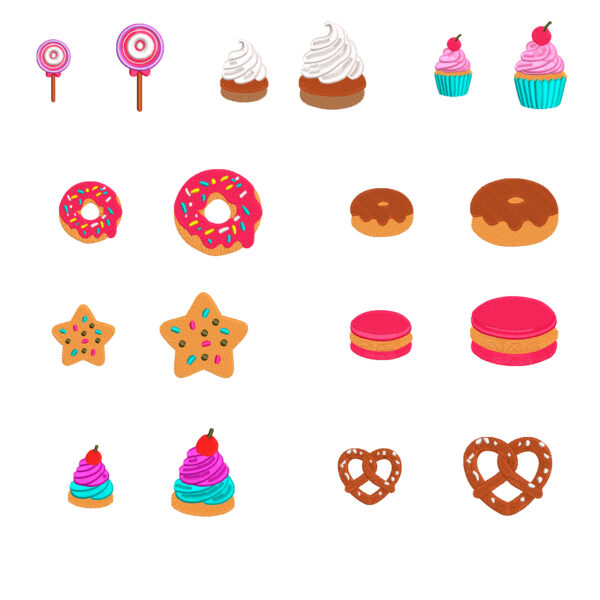 Colección dulces y postres