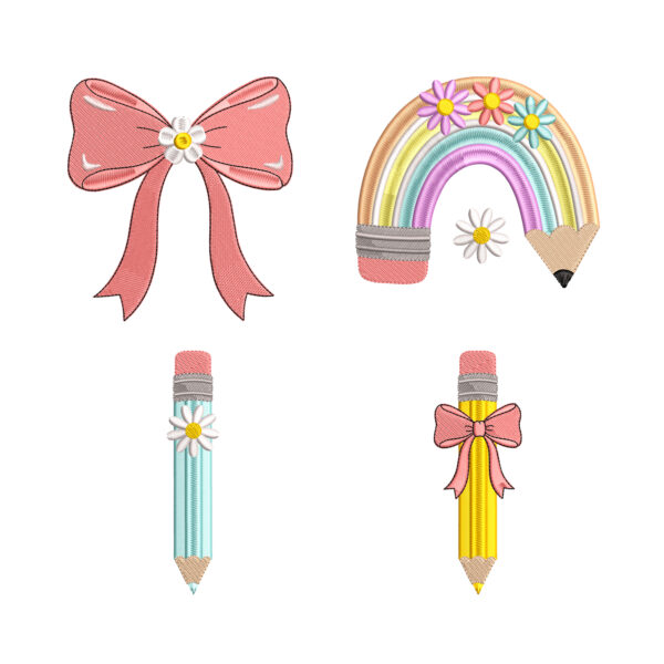 Lápices Coquette - diseños escolares