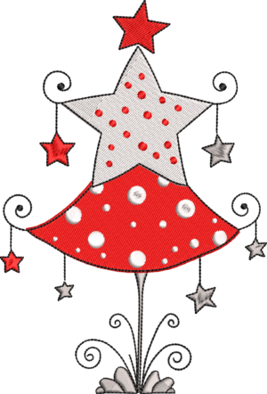 Árbol de Navidad estilo folk