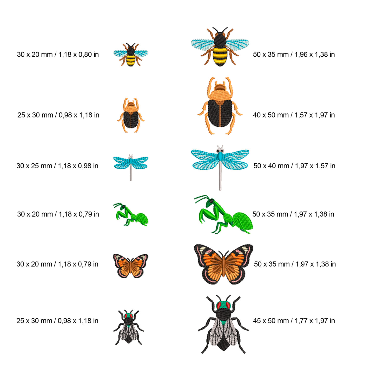 Colección insectos (mini diseños) - Alonsa