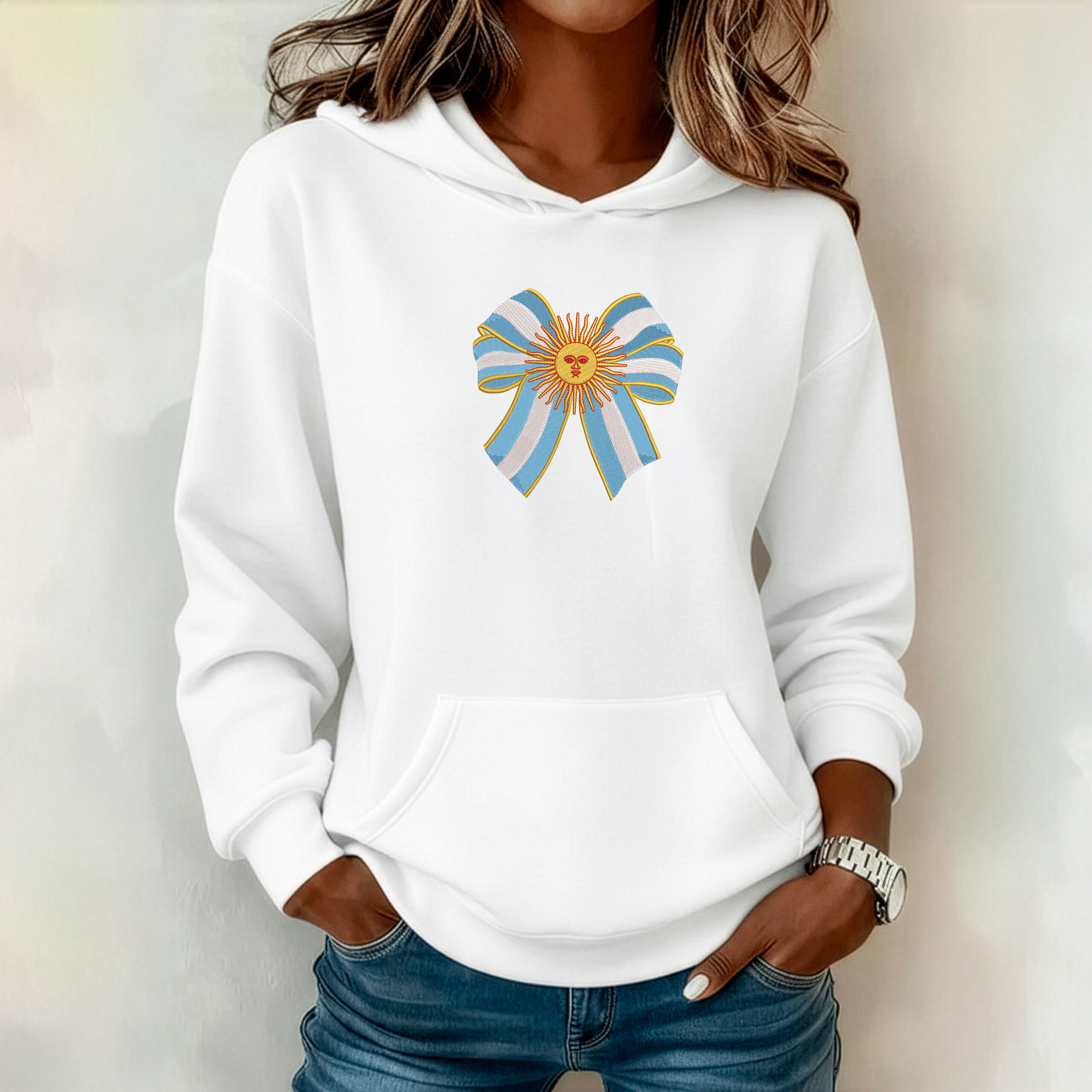 Moño Argentino con Sol de Mayo - Imagen 3