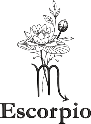 Signo Escorpio Floral