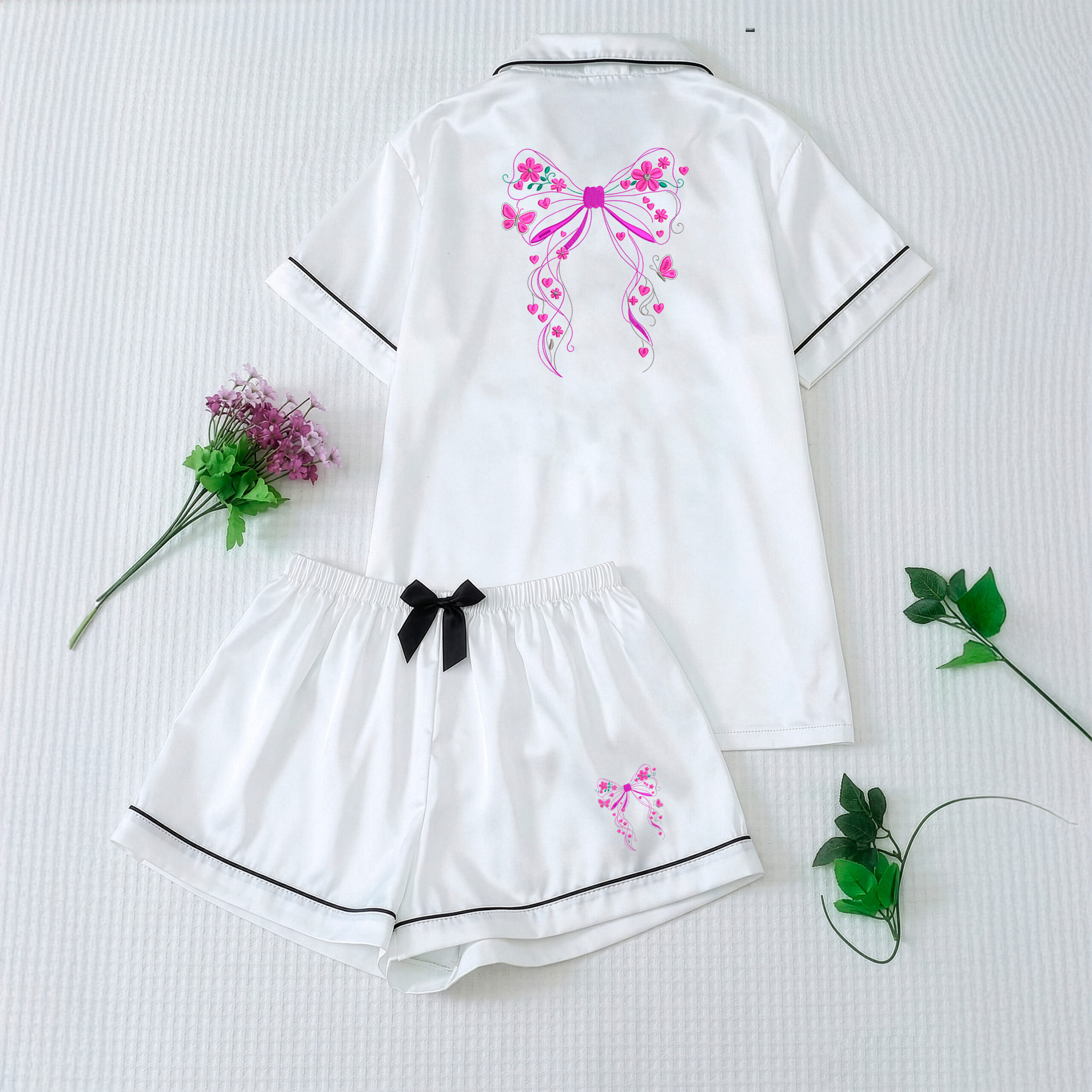 Moño Coquette estilo doodle art - Imagen 4