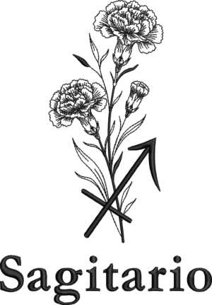 Signo Sagitario Floral