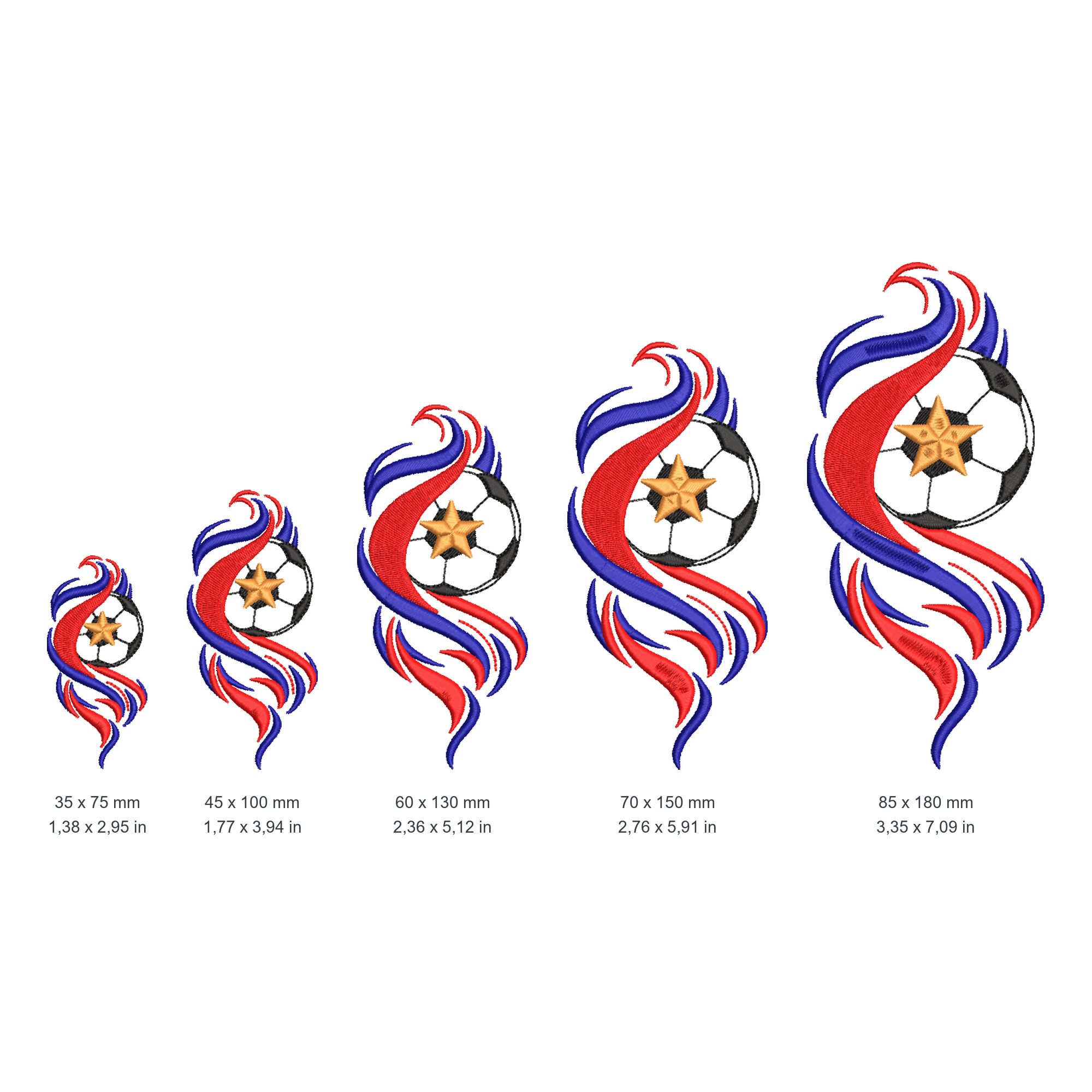Pelota de fútbol con estrella - Imagen 2