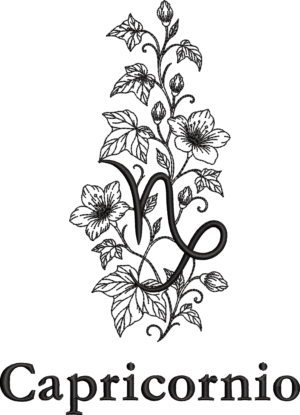 Signo Capricornio Floral