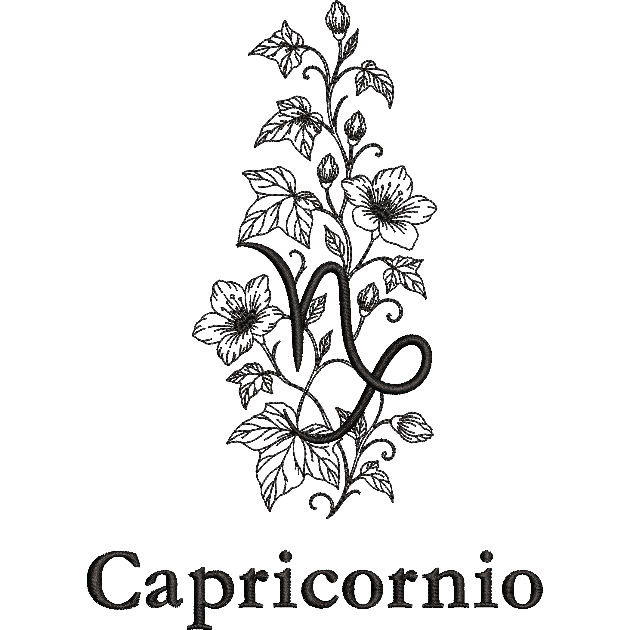 Signo Capricornio Floral - Imagen 9