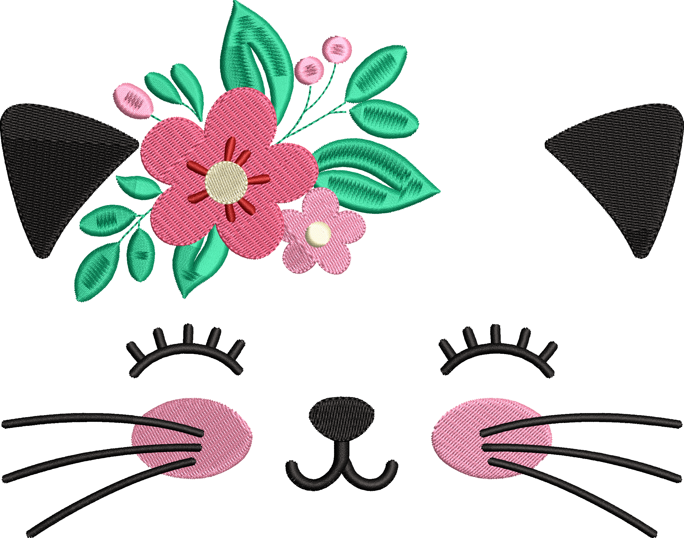 Gatita con Flores
