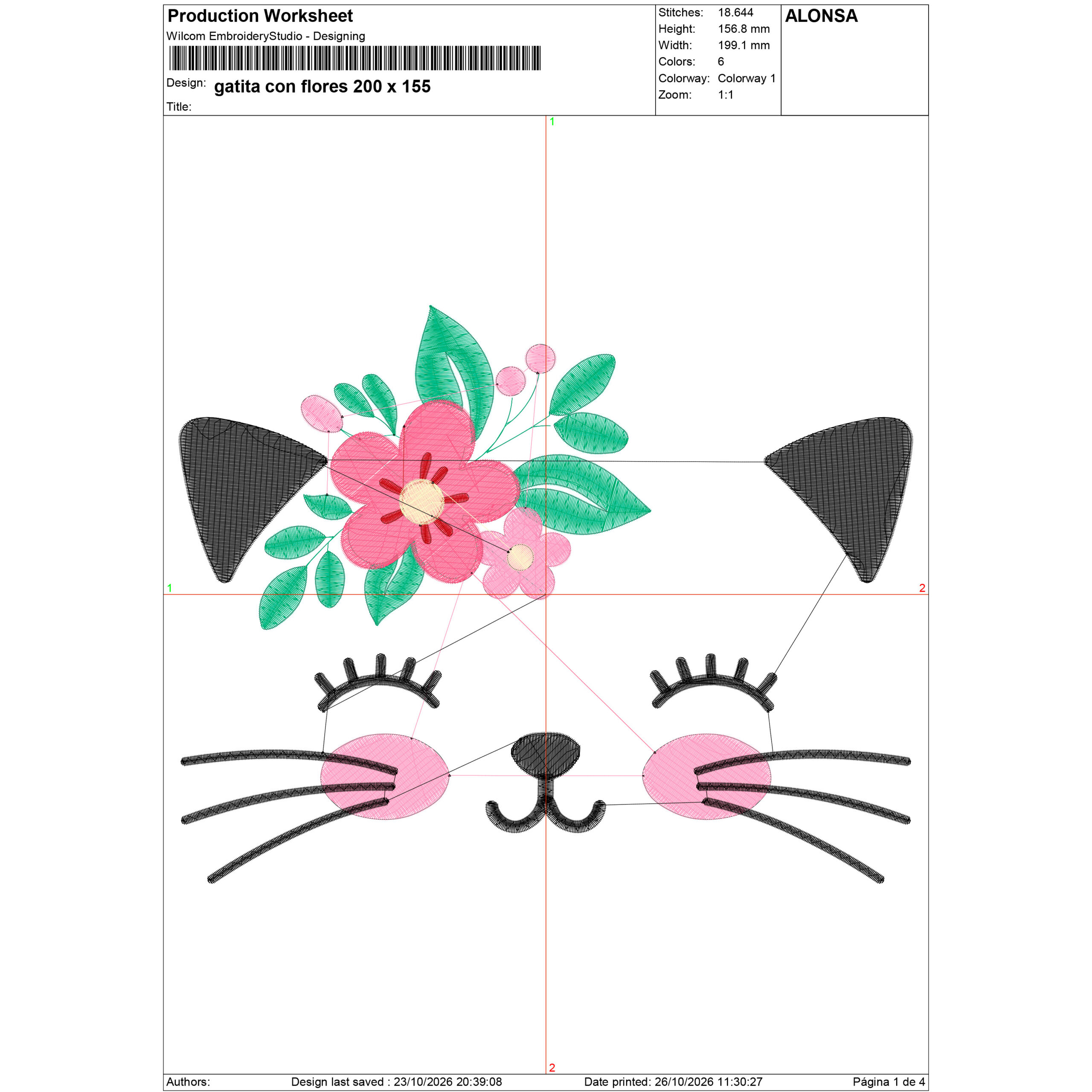 Gatita con Flores - Imagen 9