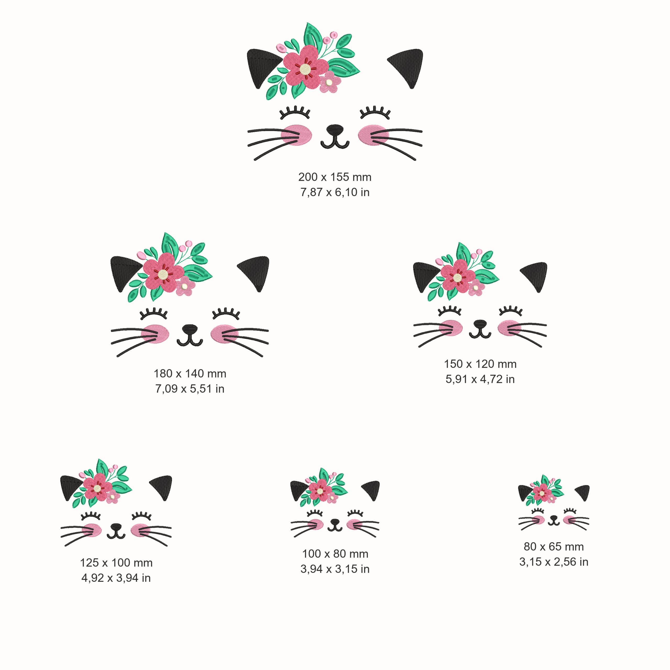 Gatita con Flores - Imagen 2